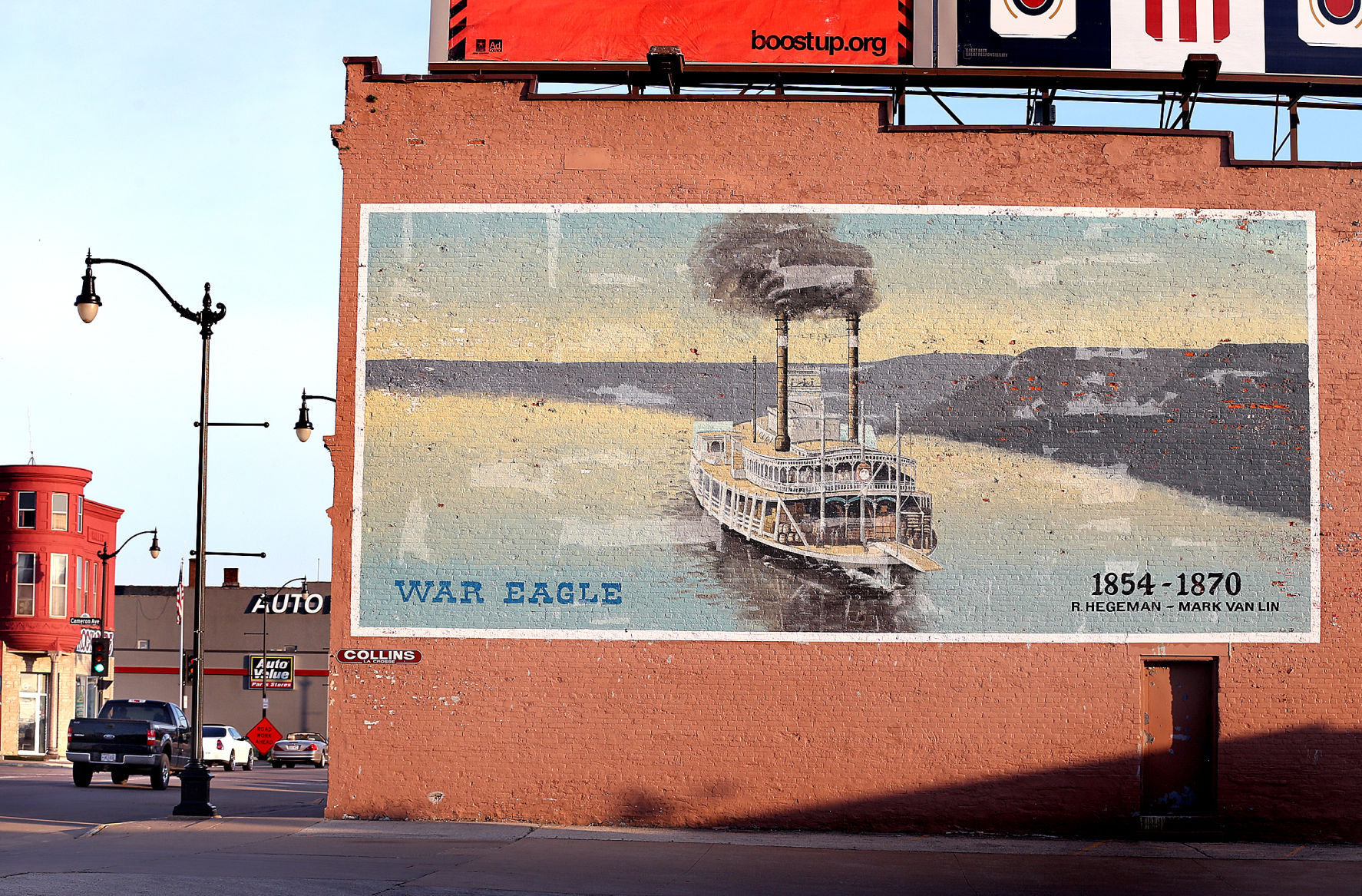 La Crosse War Eagle mural may be sunk; building likely to be razed for car lot